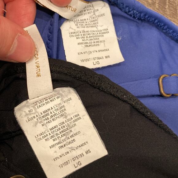 Bundle of 2 Becca by Rebecca Virtue Socialite Ruffle One Piece Swimsuit - Picture 10 of 10